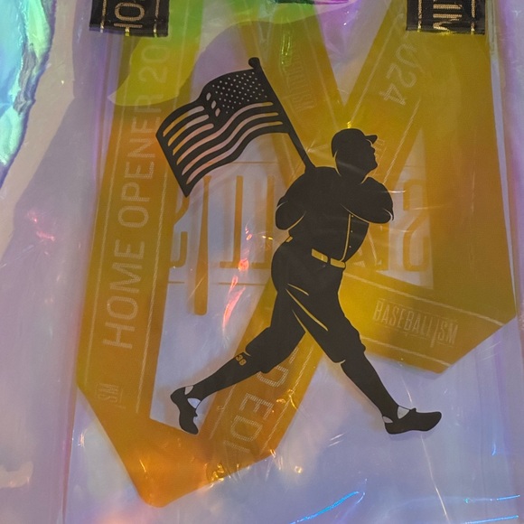 Baseballism Home Opener 2024 Clear Vinyl Tote Bag - Picture 4 of 7